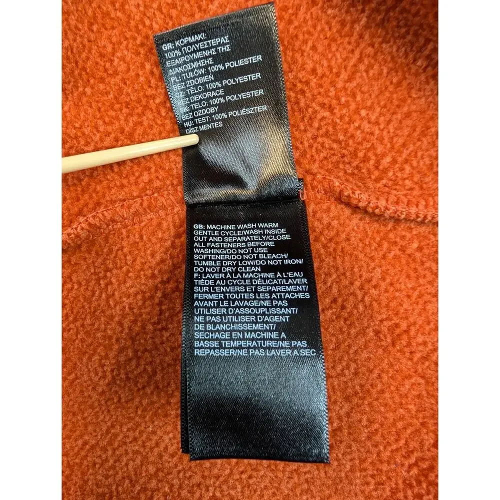 Men's The North Face 1/4 Zip Pullover, Orange - Size XL
